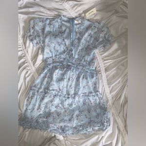 Francesca ruffle a-line mini dress